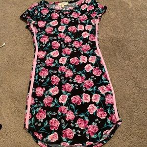 Casual floral print dress
